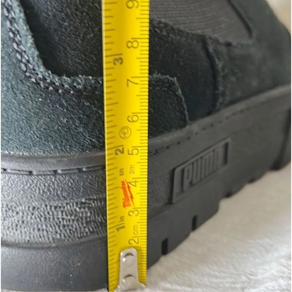 PUMA Mayze Platform Chelsea Boot Black Suede Size 8 - Picture 6 of 11